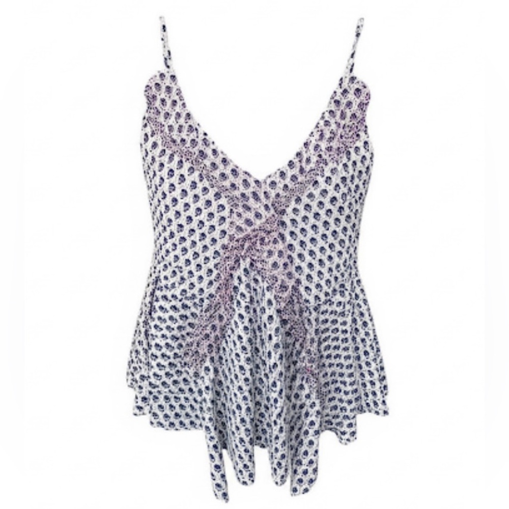 Rebecca Taylor Purple and White Blouse
